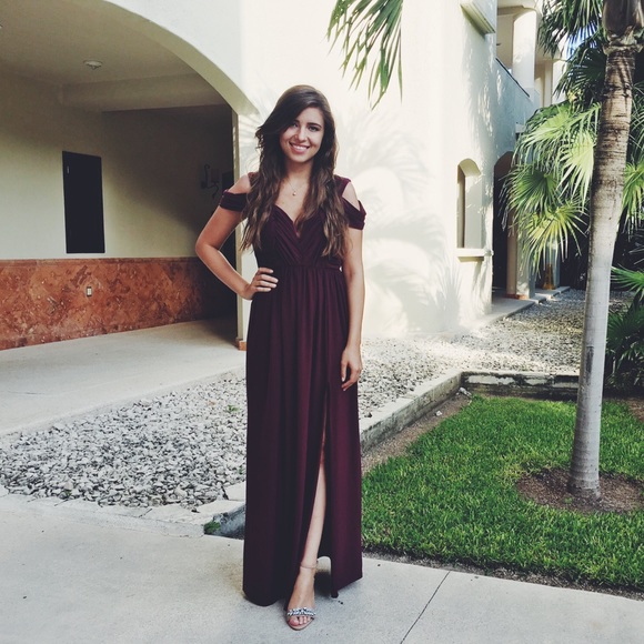 ASOS Dresses & Skirts - ASOS • Burgundy Grecian Dress